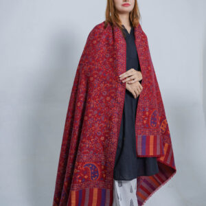 MAROON KHANI SHAWL 61016